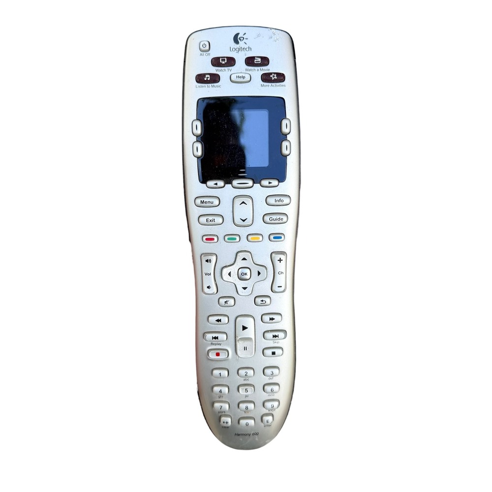 Logitech Harmony 600 Universal Remote Control Silver Black 915-000125